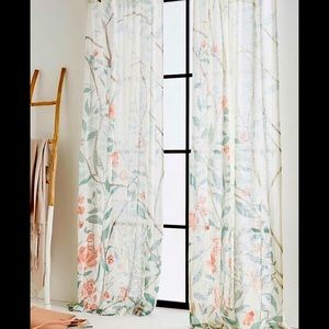Set of floral Anthropologie Ilya Curtains